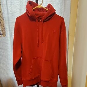 Champion Men's Bold Red Pullover Hoodie